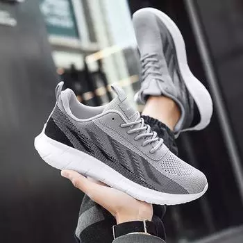 23 модных сезона, мужская повседневная обувь с сеткой, летная обувь с сеткой, спортивная обувь большого размера, кроссовки для уличного бега 39 белый