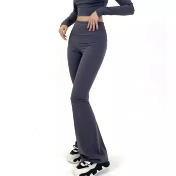 23 Новый стиль Удлиненные Облегающие Брюки с Высокой Посадкой Европейский и Американский Супермодельный Стиль Dark gray-regular M