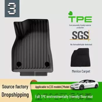 23 Пользовательские коврики TPE для багажника и автомобиля Tesla Model S trunk lower mat + side pocket mat