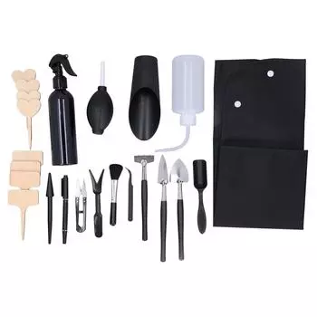 23 шт., миниатюрные садовые инструменты для пересадки растений, набор инструментов для бонсай, небольшое комнатное растение