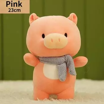 23 см Nieuwe Mooie Piggy Hippo Динозавр Лев Knuffels Leuke Dieren Kussen Мягкая кукла Gevulde Voor Kinderen Kussen Thuis Decorationatie PIG