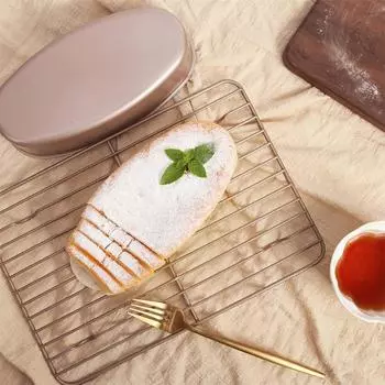 23 см овальные антипригарные сковороды из углеродистой стали форма для выпечки чизкейка хлеба форма для выпечки пирогов противень инструмент для выпечки золотой