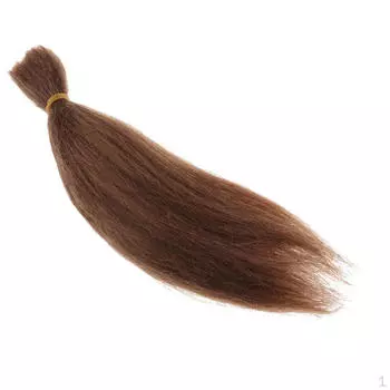 23 см парик своими руками прямые волосы для новорожденного, темно-коричневый