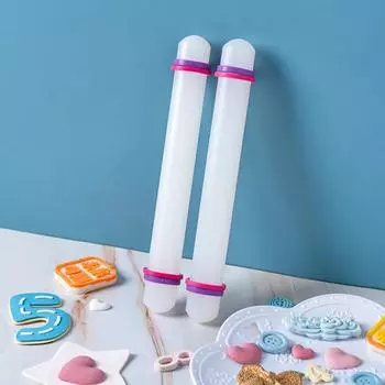 23 см пластиковая белая антипригарная скалка для помадки Glide для раскатывания теста для торта инструменты для украшения торта S(23X2.5cm) белый