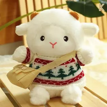 23 см полипропиленовые хлопковые мультяшные плюшевые овцы, мягкие игрушки, мягкие игрушки, овечьи куклы, рождественские подарки на день святого Валентина, игрушка для детей, девочек as the picture