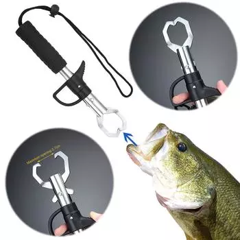 23 см рыболовный захват из нержавеющей стали с противоскользящей ручкой, контроллер для рыбы, профессиональная ручка для рыбы, зажим для губ, захват, рыболовное оборудование