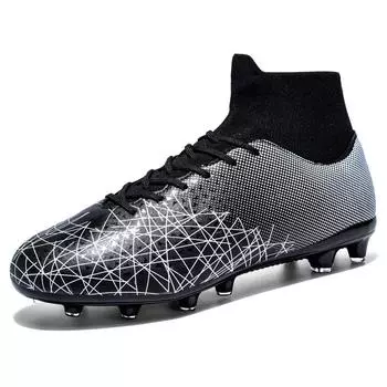 23 summer new football shoes long and short nails high top adult student game shoes training Soccer shoes 34