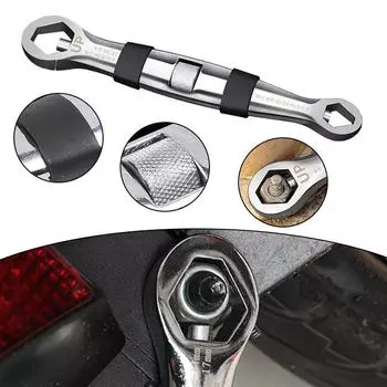 23 в 1 многофункциональный гибкий гаечный ключ/7-19 мм регулируемый универсальный двойной гаечный ключ