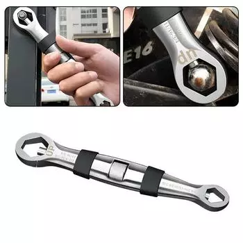 23 в 1 многофункциональный гибкий гаечный ключ/7-19 мм регулируемый универсальный двойной гаечный ключ