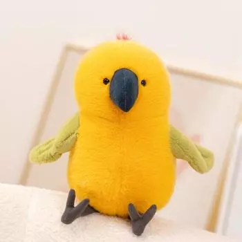 23cm Soft Budgeby Parrot Plush Toy Lovely Stuffed Animal Parrot Bird Plushies Cuddly Doll Birthday Gifts Girl Child 23cm жёлтый