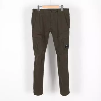 23FW Брюки CP Company Брюки-карго с карманами и линзами Цвет плюща 15CMPA186A005529G683