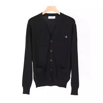 23FW Кардиган Vivienne Westwood из смеси кашемира ORB Черный 2701000P Y0010 N401
