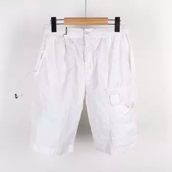 23SS CP Company Шорты Metropolis Нейлоновые полубрюки белые 14CMBE166A005991G101