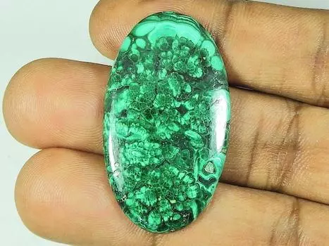 23X41X04MM натуральный малахит овальной формы кабошон россыпью драгоценный камень 43 карата. СК-4610