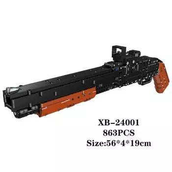 24001 модель игрушечного пистолета, дробовик M1897, строительные блоки, кирпичи, строительные игрушки для мальчиков, подарок на день рождения