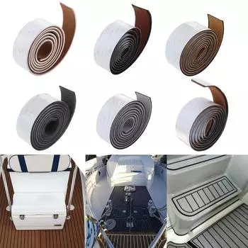 2400X57X6 мм Лодка EVA Пена Тиковый Напольный Коврик Самоклеящийся Искусственный Тиковый Настил Яхтовый Простынь Полосатый Водонепроницаемый