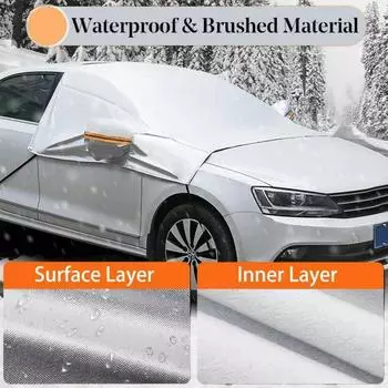 240*180cm/140*95cm Car Windshield Windshield Frost Ice Cover Prevent Ice Sun Shade Visors Protector Cover UV Blind New