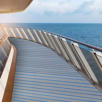 240*60cm Boat Flooring EVA Foam Decking Sheet Faux Teak Marine Mat Non-Slip Self-Adhesive Flooring Material for RV Yacht синий