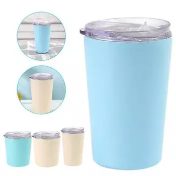 240 мл/360 мл кофейная кружка герметичная дорожная фляга с вакуумной изоляцией и крышкой из нержавеющей стали, не содержащие BPA, товары для дома 360ml бежевый