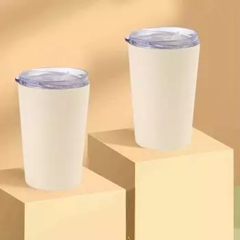 240 мл/360 мл кофейная кружка герметичная дорожная фляга с вакуумной изоляцией и крышкой из нержавеющей стали, не содержащие BPA, товары для дома 360ml бежевый