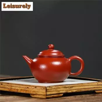 240 мл чайник ручной работы из фиолетовой глины Исин, чайник ручной работы из необработанной руды Dahongpao, глиняный чайник с заварочным устройством, китайский чайный набор Zisha