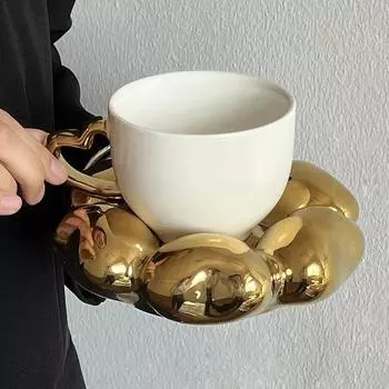 240 мл керамическая кружка милая декоративная тарелка с любовью Пномпень кофейная кружка домашний послеобеденный чай кружка набор украшение для гостиной дома 200ML