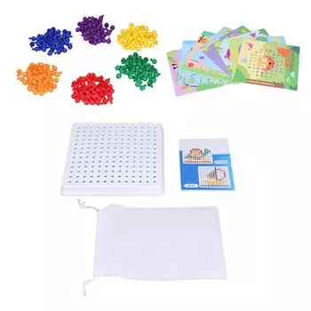 240 шт. цветная мозаика для сборки пазла с разноцветными грибами и гвоздями