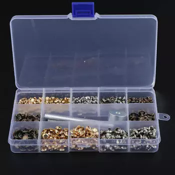 240 шт. двухсторонняя кнопка с кожаными аксессуарами для одежды