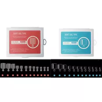 240 шт. прозрачные накладные ногти для ног натуральные искусственные педикюрные маникюрные инструменты накладные ногти для ногтей поставка A