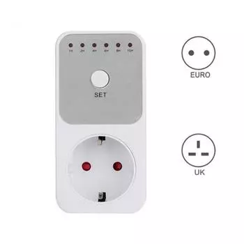 240 В 13 А цифровой таймер, автоматическая розетка, электрический таймер обратного отсчета UK Plug