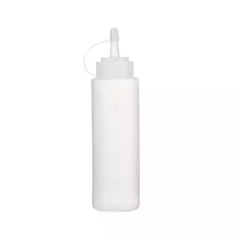 240ml White Squeezing Bottle Salad Sauce Squeezing Plastic Bottle Jam Squeezing Bottle-1PCS