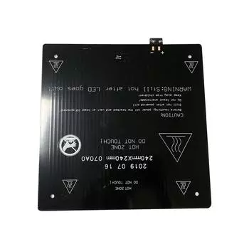 240x240x3,0 мм, 24 В, 140 Вт, часть 3D-принтера, алюминиевая кровать с подогревом для 3D-принтера, запасная часть с горячей кроватью