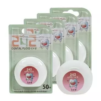 242 Обычная зубная нить со вкусом мяты, 4 шт., 1 шт.