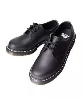 24757001 1461 White Stitch 3 Hole Shoes BLACK cm [Dr. Martens] Women s 23.0 [Item] чёрный