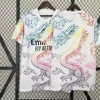 24/25 Детская футбольная майка для мужчин и женщин, футболка для домашней команды, для девочек, горячая футболка для подростков, клубная одежда для болельщиков, детская футболка для игроков 100