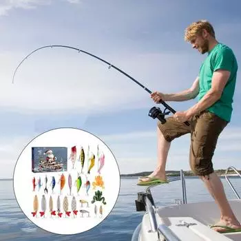 24/26 шт./комплект рождественская рыболовная приманка адвент-календарь искусственные мягкие жесткие приманки аксессуары календарь обратного отсчета слепая коробка энтузиасты рыбалки праздник D