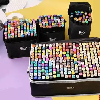 24/30/40/60/80/120 цветов Touchfive Copic маркеры набор эскизов для дизайна манги кисть с двойной головкой ручка для школьных товаров для рукоделия 24colors
