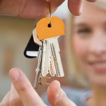 24/32/40 шт. цветные колпачки для ключей гибкие круглые резиновые чехлы для ключей полукруглые бирки для ключей 24