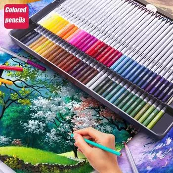 24/36 акварельные профессиональные мягкие водорастворимые цветные карандаши набор для изобразительного искусства рисования эскизов 24 Carton чёрный