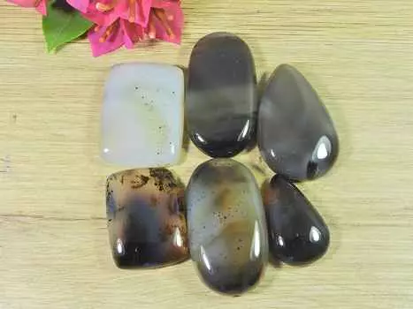 24-41MM натуральный Ботсванский агат 6 шт. смешанный кабошон россыпью драгоценных камней лот 249 карат. РК-2158