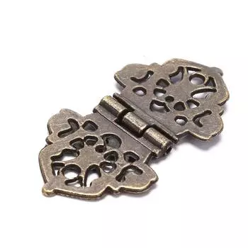 24*54 мм цинковый сплав шарнир мебель винный ящик шарнир деревянный ящик навесной деревянный ящик бронзовый