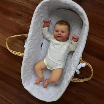 24 60 см тканевая кукла-реборн, KODI, косплей, мальчик, куклы-младенцы, настоящие, как нарисованные от руки волосы, лысая новорожденная кукла, милая, улыбающаяся, толстая, имитация кукол для детей, игрушка 60cm cloth body