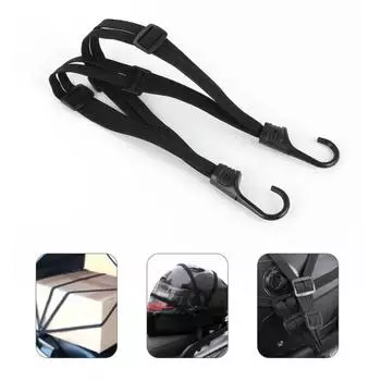 24 /60cm and 35.4 /90cm Motorcycle Helmet Luggage Rope Bungee Cord Bandage Luggage Helmet Retractable Elastic Strap with 2 Hooks