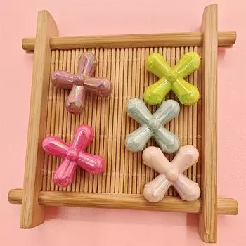 24,7*24,3 мм 5 шт. разноцветных крестообразных акриловых бусин для подвески своими руками, бижутерии, аксессуаров ручной работы about 24.7*24.3mm хаки