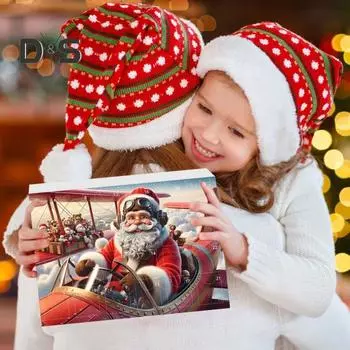 24-дневный рождественский адвент-календарь украшения для автомобиля, самолета, акриловая подвеска для автомобиля, украшение для гостиной, стола, детей, подростков, друзей, подарок A