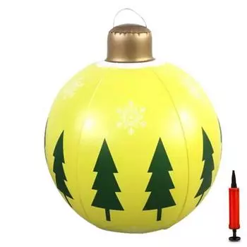 24-дюймовые рождественские надувные шары, уличные украшения, рождественские украшения для двора, надувные украшения для сада и двора