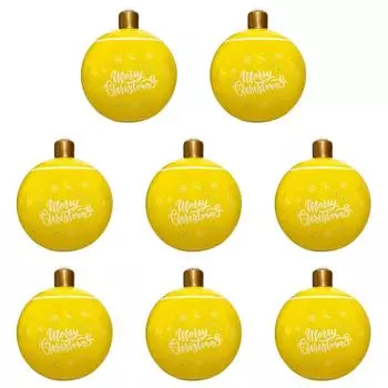 24-дюймовый ПВХ надувной рождественский шар большой уличный украшенный шар (желтый)