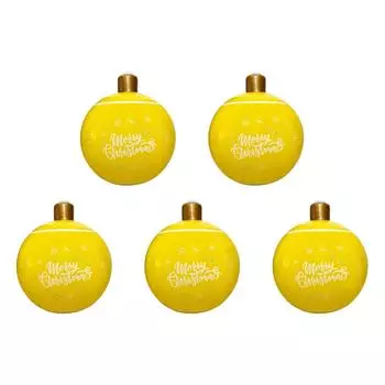 24-дюймовый ПВХ надувной рождественский шар большой уличный украшенный шар (желтый)