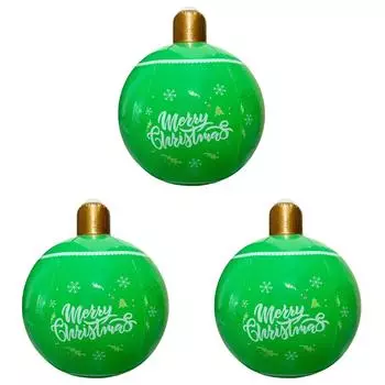 24-дюймовый ПВХ надувной рождественский шар большой уличный украшенный шар (зеленый)