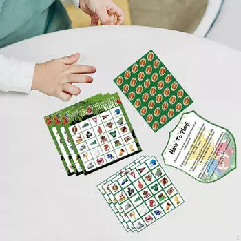 24 Футбольные бинго-игровые карты, семейные игровые карты, футбольные наклейки для детей, праздник